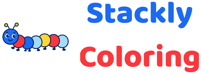 Stackly Coloring, a friendly colorful caterpillar